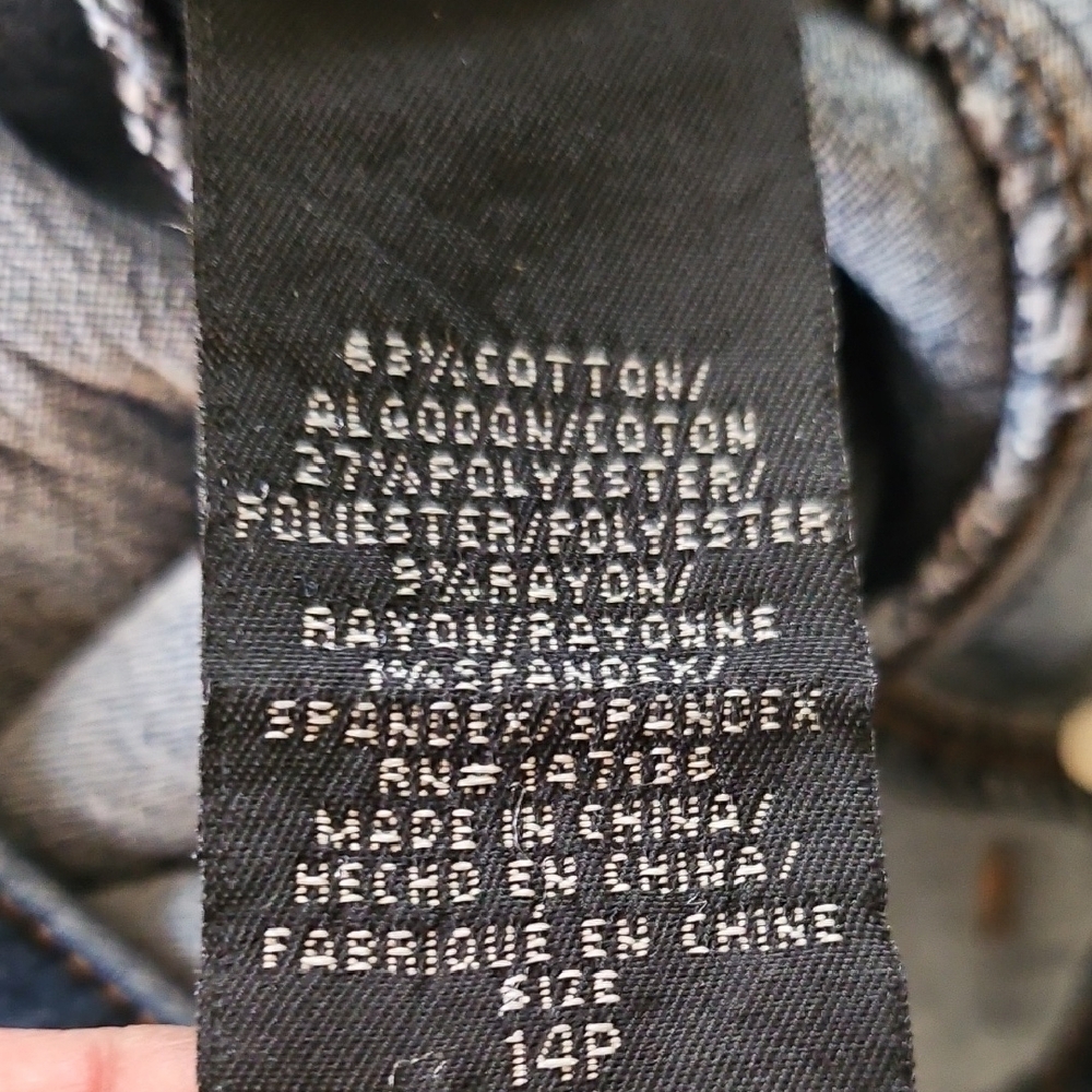 A3 Design Dark Wash Jeggings  Size 14P - Picture 7 of 7